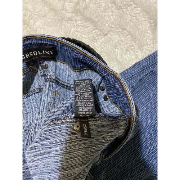 Gasoline straight Leg Stretch Blue Jeans Women's Size 30x25 Vintage NWT - Picture 10 of 12